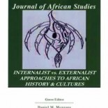 SORAC JAS Volume 3 - Internalist vs. Externalist Approaches to African History & Cultures